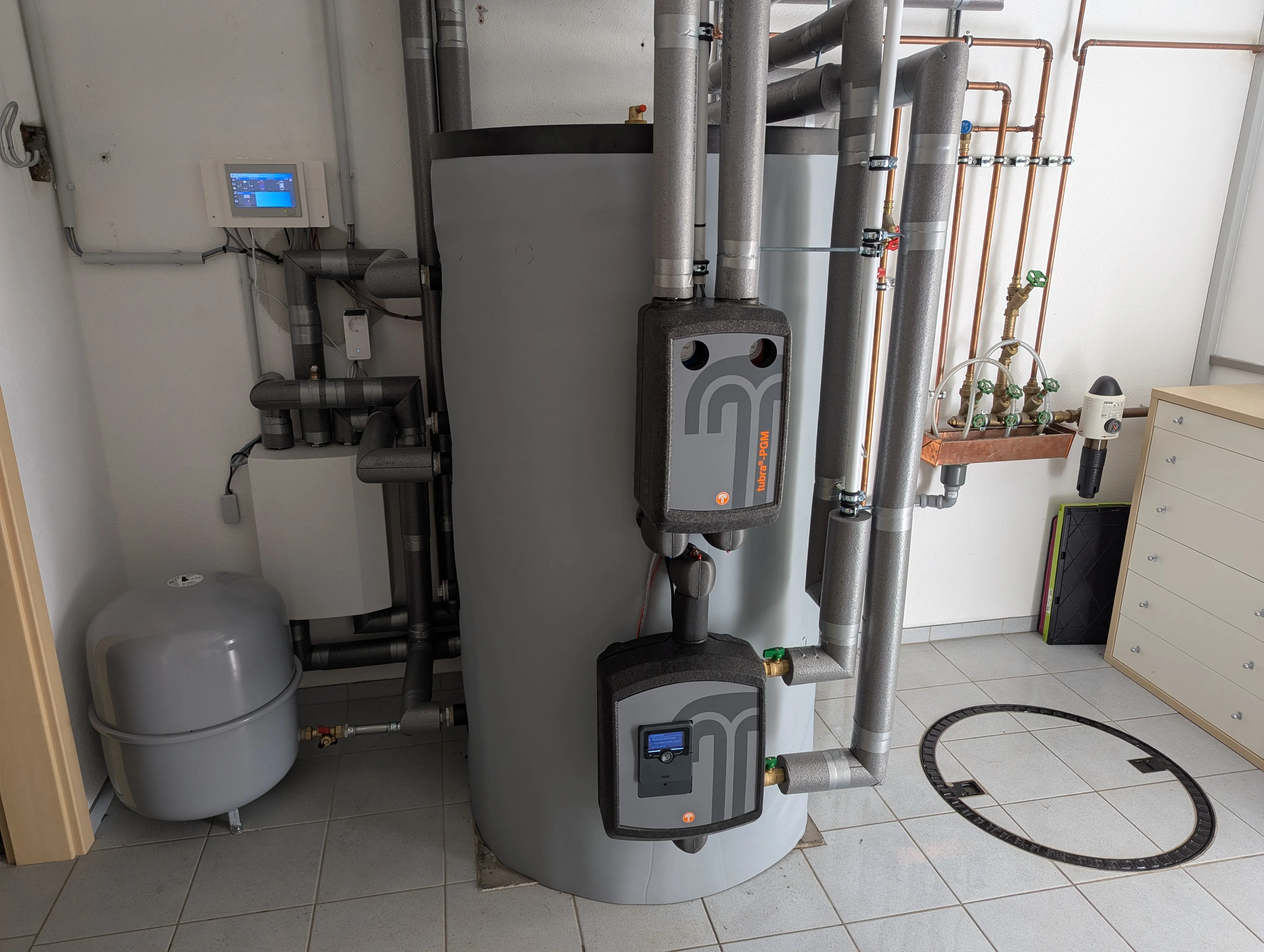 Pufferspeicher mit frischwasserstation