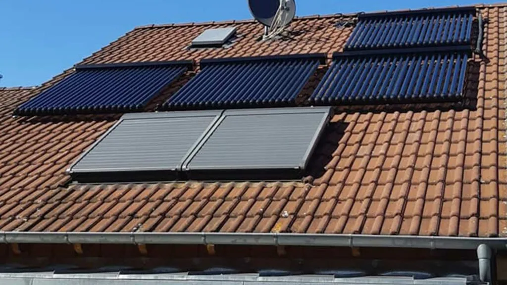 Solaranlage auf dem Dach